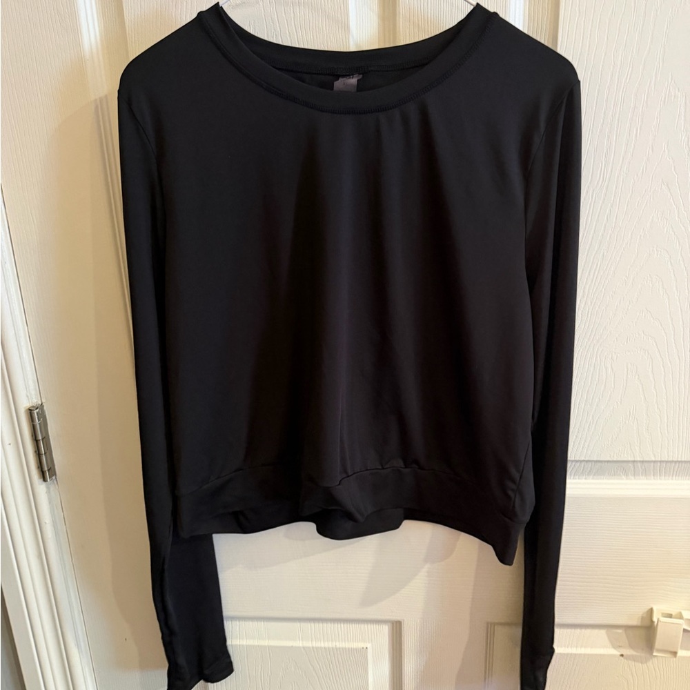 Nicole Miller Womenβs Athletic Black Shirt
